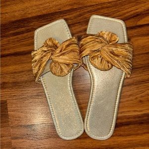Gold sandals
